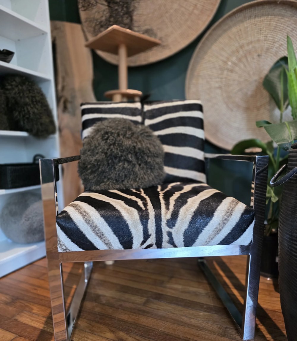Zebra Hide Chair